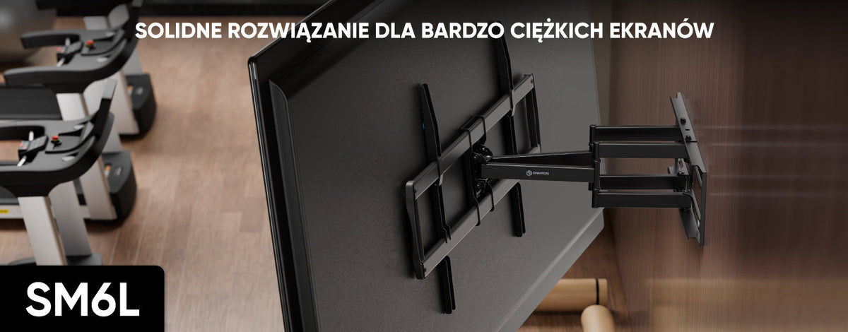 SM6L — uchylny i obrotowy uchwyt ścienny do telewizora